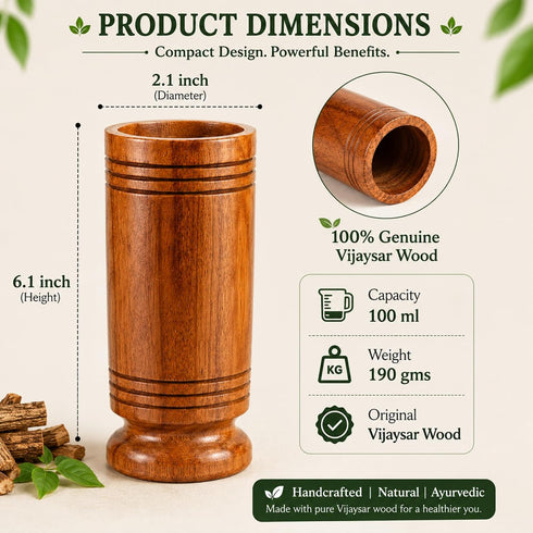 Divarth Premium Vijaysar Wood Glass 100ML