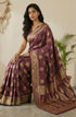 Vasthrlay Purple Jacquard Saree