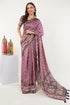 Vasthrlay Multicolour Polyester Saree With Unstitched Blouse Piece