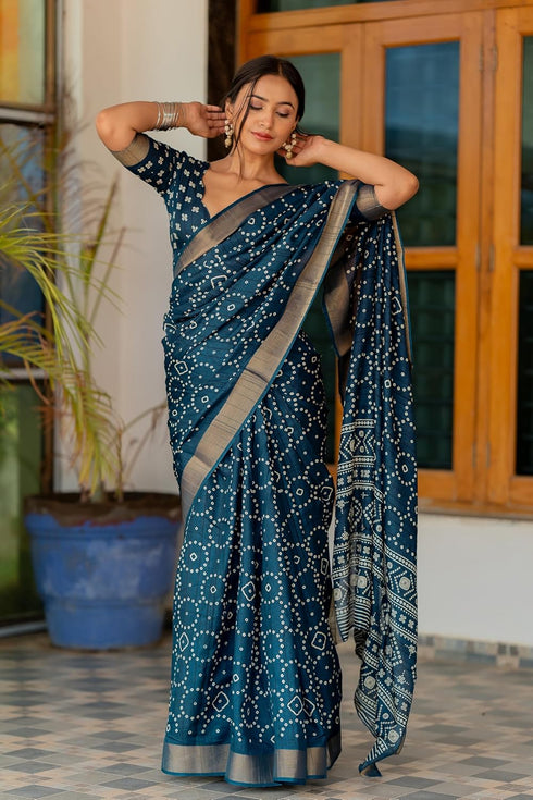 Vasthrlay Fashion Bandhani Printed Ethnic Wear