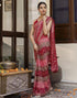 Vasthrlay Georgette Bandhani Multicolour Saree With Unstitched Blouse Piece