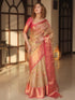 Vasthrlay Kanjivaram Unstitched Mahendi Ethnic Wear