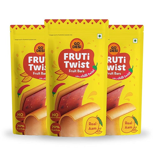 GO DESi Real Aam Fruti Twist Fruit Bars
