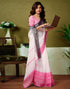 Vasthrlay Womens Cotton Printed Pink Saree