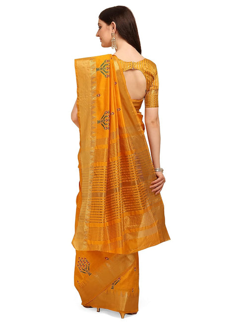 Vasthrlay Multicolor Embroidered Saree
