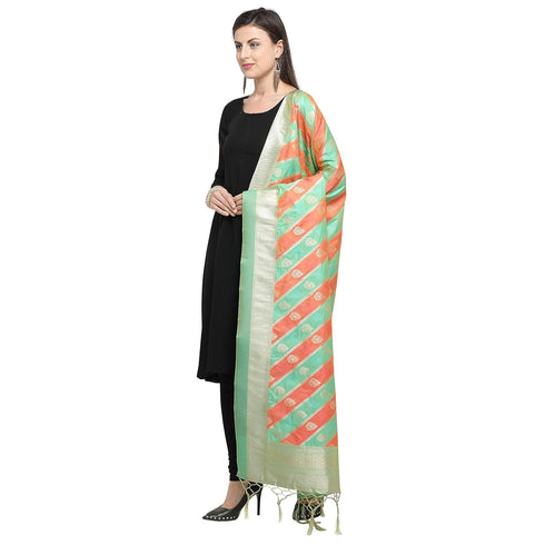 Vasthrlay Banarasi Dupatta Multi Coloured Ethnic Wear