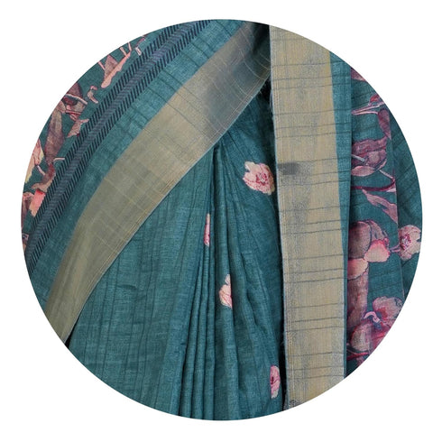 Vasthrlay Fashion Paisley Printed Grey Ethnic Wear