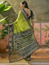 Vasthrlay Georgette Printed Unstitched Rani Pink Saree