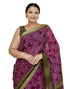 Vasthrlay Chiffon Bandhani Unstitched Pink Saree