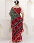 Vasthrlay Chiffon Bandhani Unstitched Pink Saree