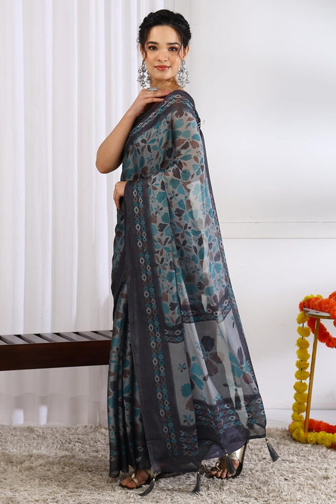 Vasthrlay Fashion Chiffon Printed Lightweight Ethnic Wear