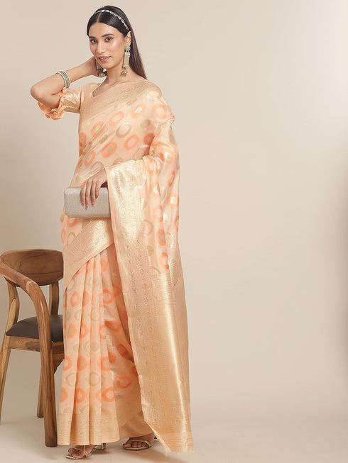 Vasthrlay Banarasi Jacquard Weaving Saree