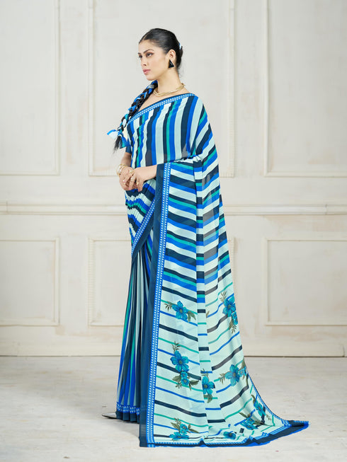 Vasthrlay Georgette Unstitched Saree