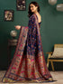 Vasthrlay Printed Purple Saree
