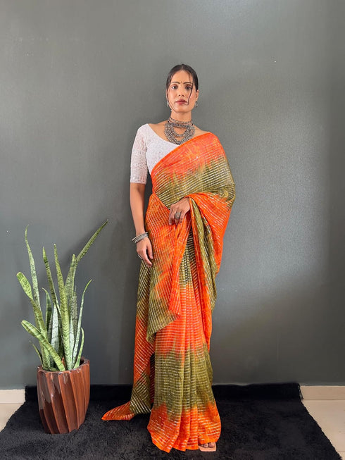 Vasthrlay Chiffon Rimzim Designer Chikankari