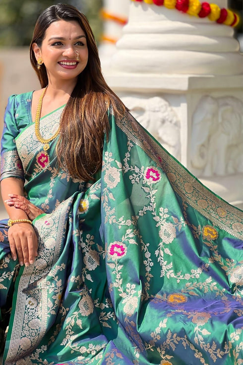 Vasthrlay Kanjivaram Blouse Purple Ethnic Wear