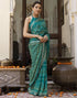 Vasthrlay Georgette Bandhani Unstitched Maroon Saree