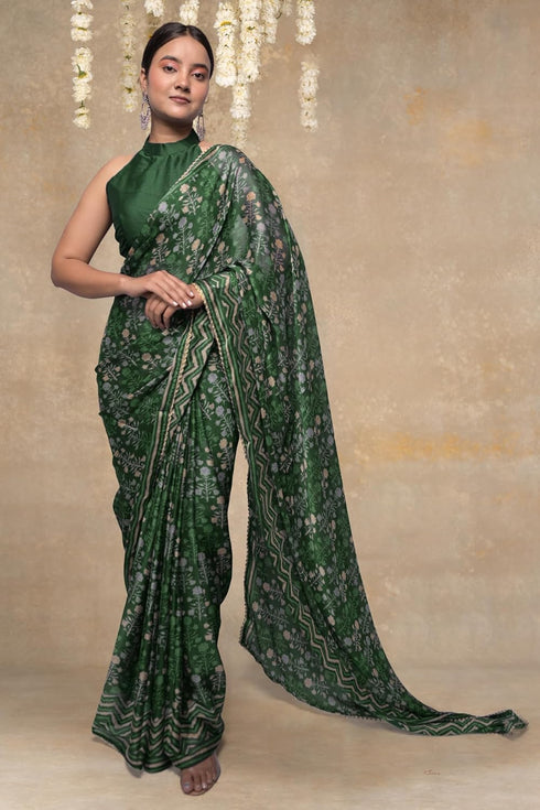 Vasthrlay Fashion Chiffon Printed Ethnic Wear