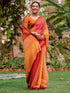 Vasthrlay Bandhani Printed Unstitched Peach Saree
