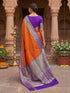 Vasthrlay Jacquard Traditional Unstitch Purpleorange Ethnic Wear