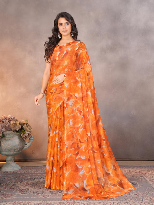 Vasthrlay Chiffon Floral Saree