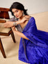Vasthrlay Embroidery Peach Saree