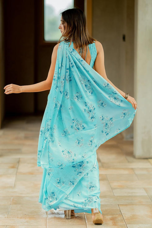 Vasthrlay Fashion Chiffon Georgette Dusty Ethnic Wear