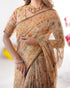 Vasthrlay Handloom Grey Green Traditional Saree