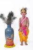 Raj Fancy Dresses Krishna Dress for Kids, Baby Krishna Dress for Janmashtami with Krishna Mukut