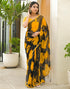 Vasthrlay Chiffon Blouse Maroon Saree