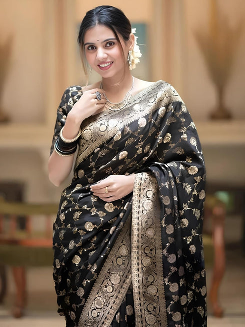 Vasthrlay Kanjivaram Banarasi Wedding Sari Az Ys Shayani Saree