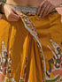Vasthrlay Printed Yellow Saree