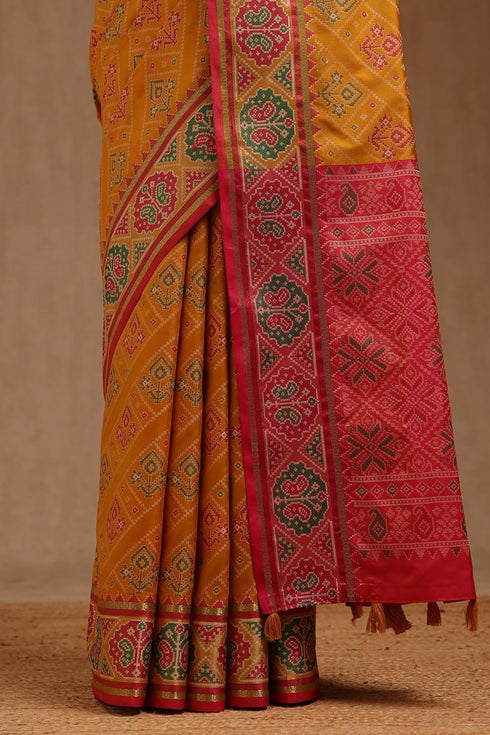 Vasthrlay Mustard Woven Design