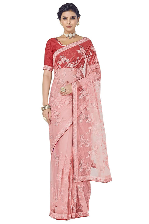 Vasthrlay Embroidery Gs Pink Ethnic Wear