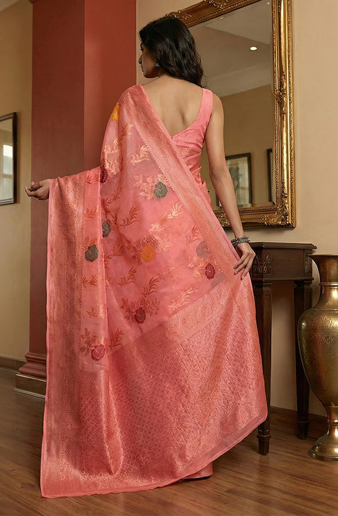 Vasthrlay Jacquard Floral Saree