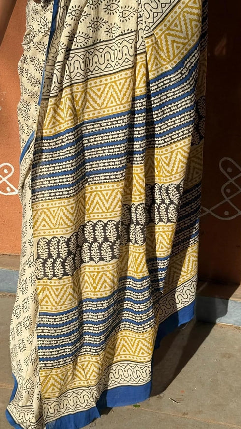 Vasthrlay Traditional Matching Unstitched Attached