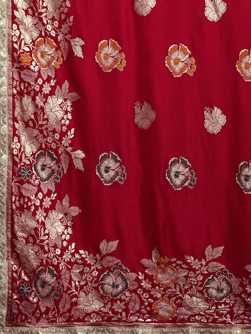 Vasthrlay Georgette Embroidery Rani Saree