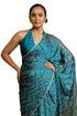 Vasthrlay Fashion Georgette Sequins Navy Ethnic Wear