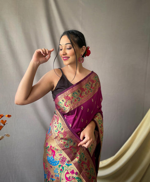 Vasthrlay Paithani Kanjivaram Sarees Ethnic Wear