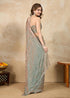 Vasthrlay Siroski Unstitch Steelgreen Ethnic Wear