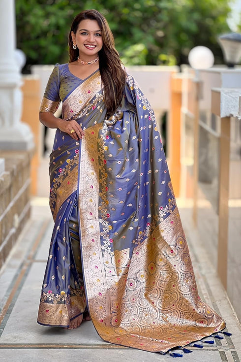 Vasthrlay Kanjivaram Unstitched Blouse Ethnic Wear