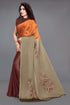 Vasthrlay Fashion Chiffon Printed Grey Ethnic Wear