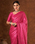 Vasthrlay Womens Printed Unstitched Brown Saree