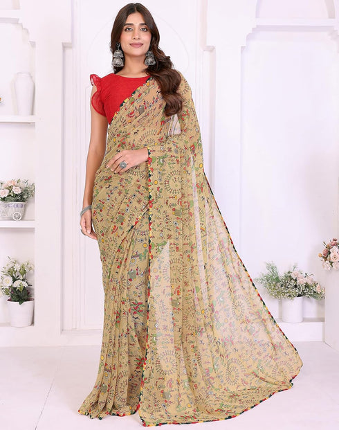 Vasthrlay Georgette Unstitched Material Az Ys Gomti Ethnic Wear