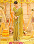 Vasthrlay Georgette Embroidery Unstitched Maroon Saree