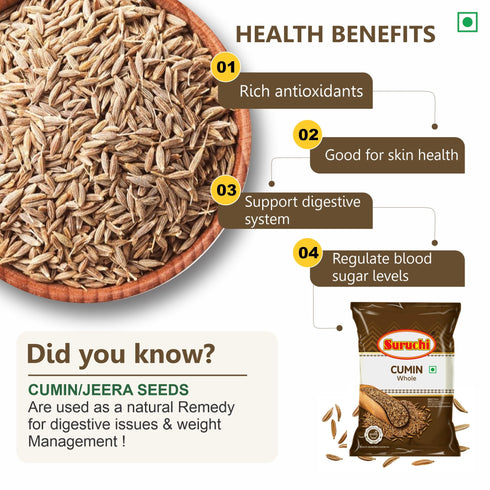 Suruchi Whole Cumin Jeera Seeds 1kg Jeera Whole