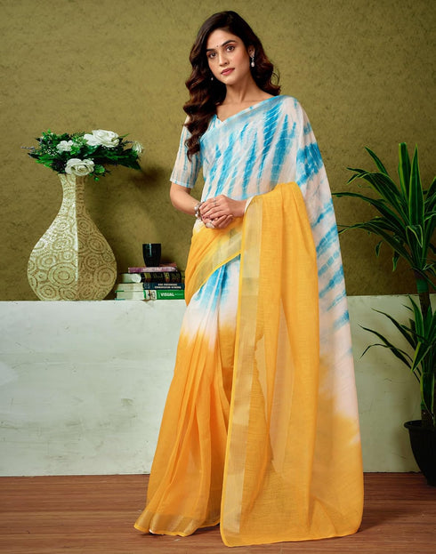 Vasthrlay Womens Cotton Printed Pink Saree