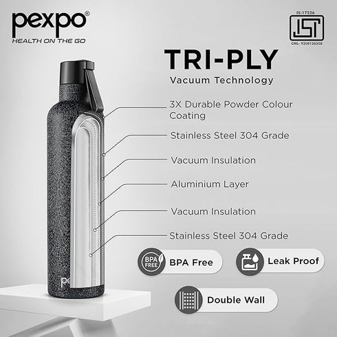 Pexpo Oslo 1000 ISI Certified Stainless Steel - 980ml