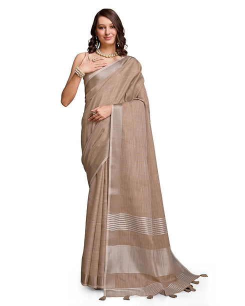 Vasthrlay Women's Cotton Unstitched Blouse Saree