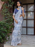 Vasthrlay Womens Printed Unstitched Multicolor Saree